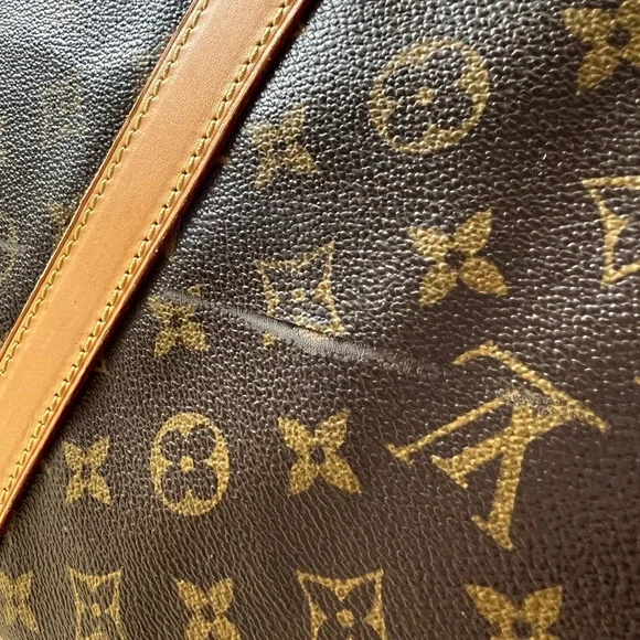 Auth Louis Vuitton Monogram Keepall Bandouliere 60 Boston Travel Bag M41412 - Picture 10 of 13